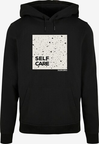 F4NT4STIC Sweatshirt 'SELF CARE' in Zwart: voorkant
