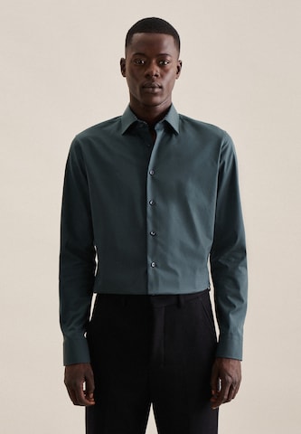 SEIDENSTICKER Slim fit Business Shirt 'X-Slim' in Green: front