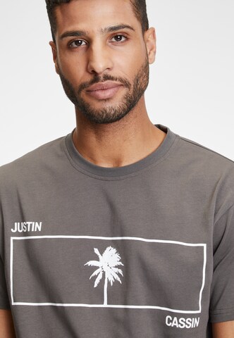 Justin Cassin Shirt 'Santa Monica' in Grau