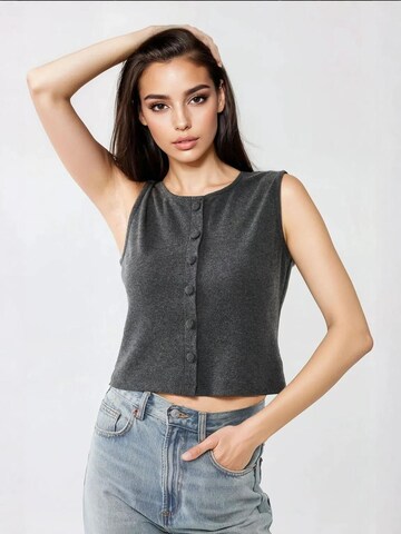 Cardigan Hiccup en gris : devant