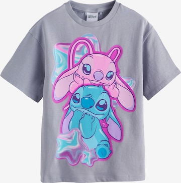 Next Shirt 'Lilo & Stitch' in Grey: front