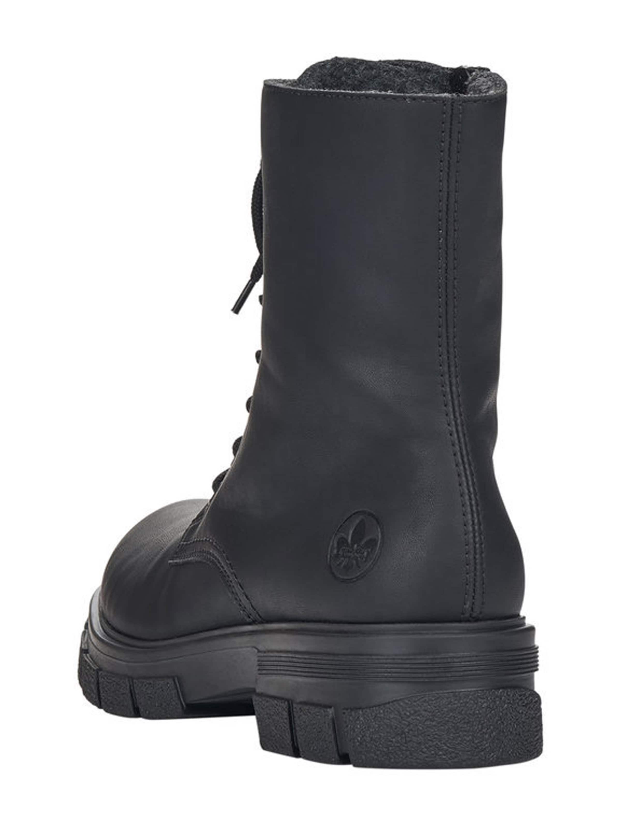 Rieker Ботинки на шнуровке в Черный