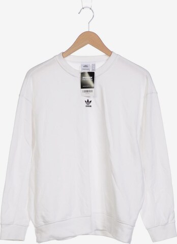 ADIDAS ORIGINALS Sweatshirt & Zip-Up Hoodie in XS in White: front