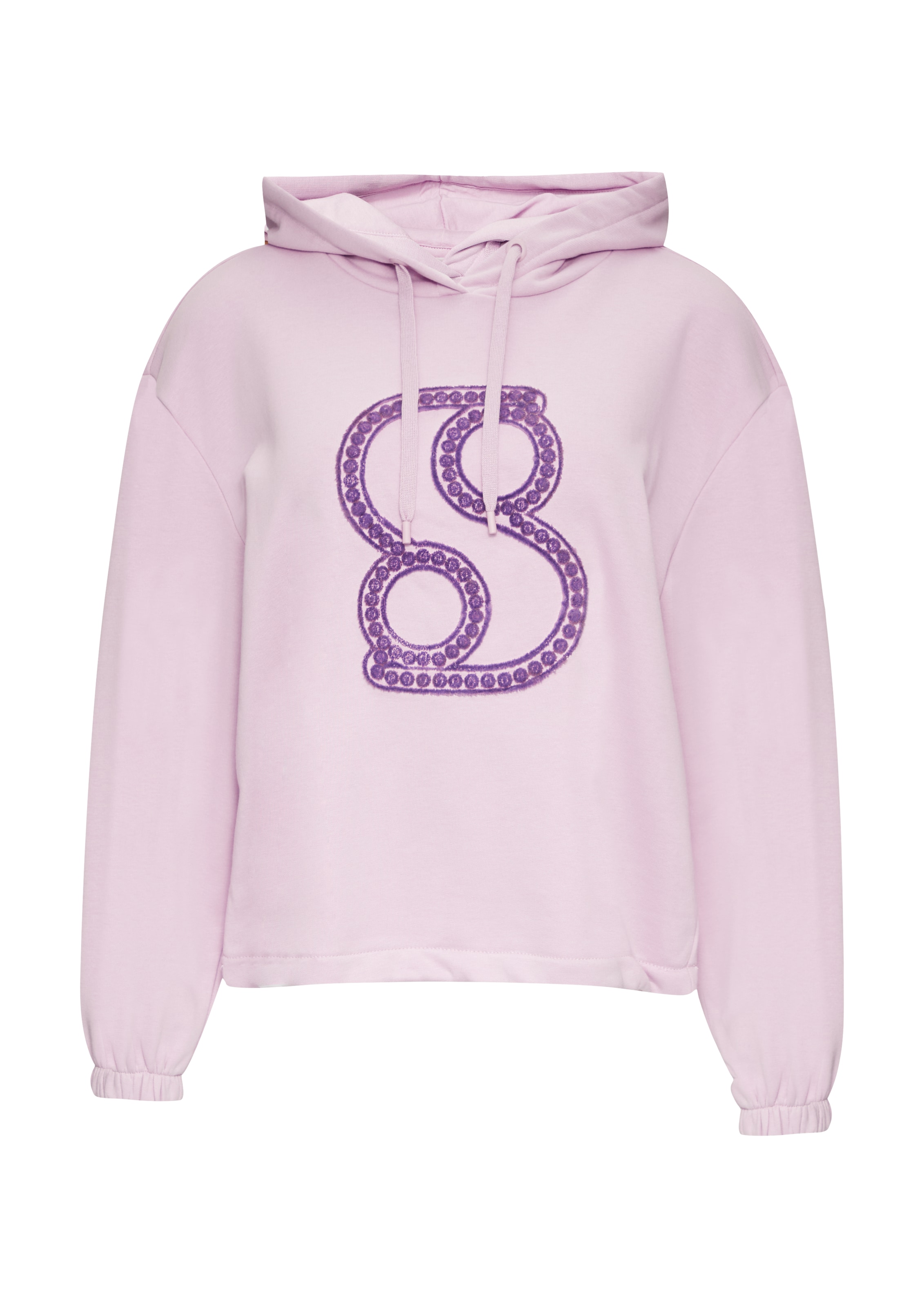 s.Oliver Μπλούζα φούτερ σε λιλά: μπροστά