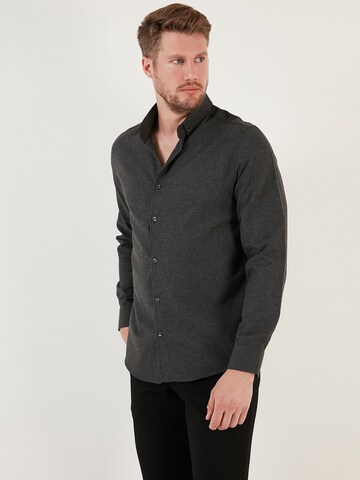 Buratti Regular fit Button Up Shirt in Grey