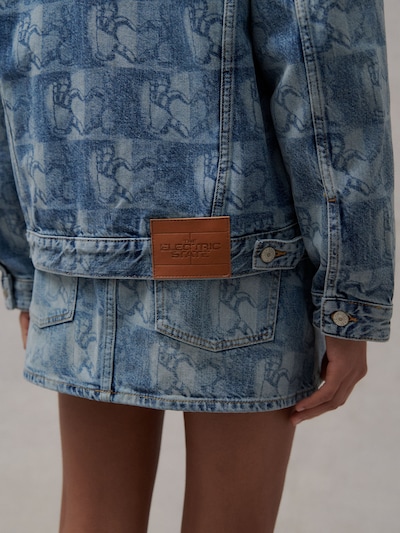Giacca di mezza stagione Tommy Jeans di colore blu denim, Visualizzazione prodotti
