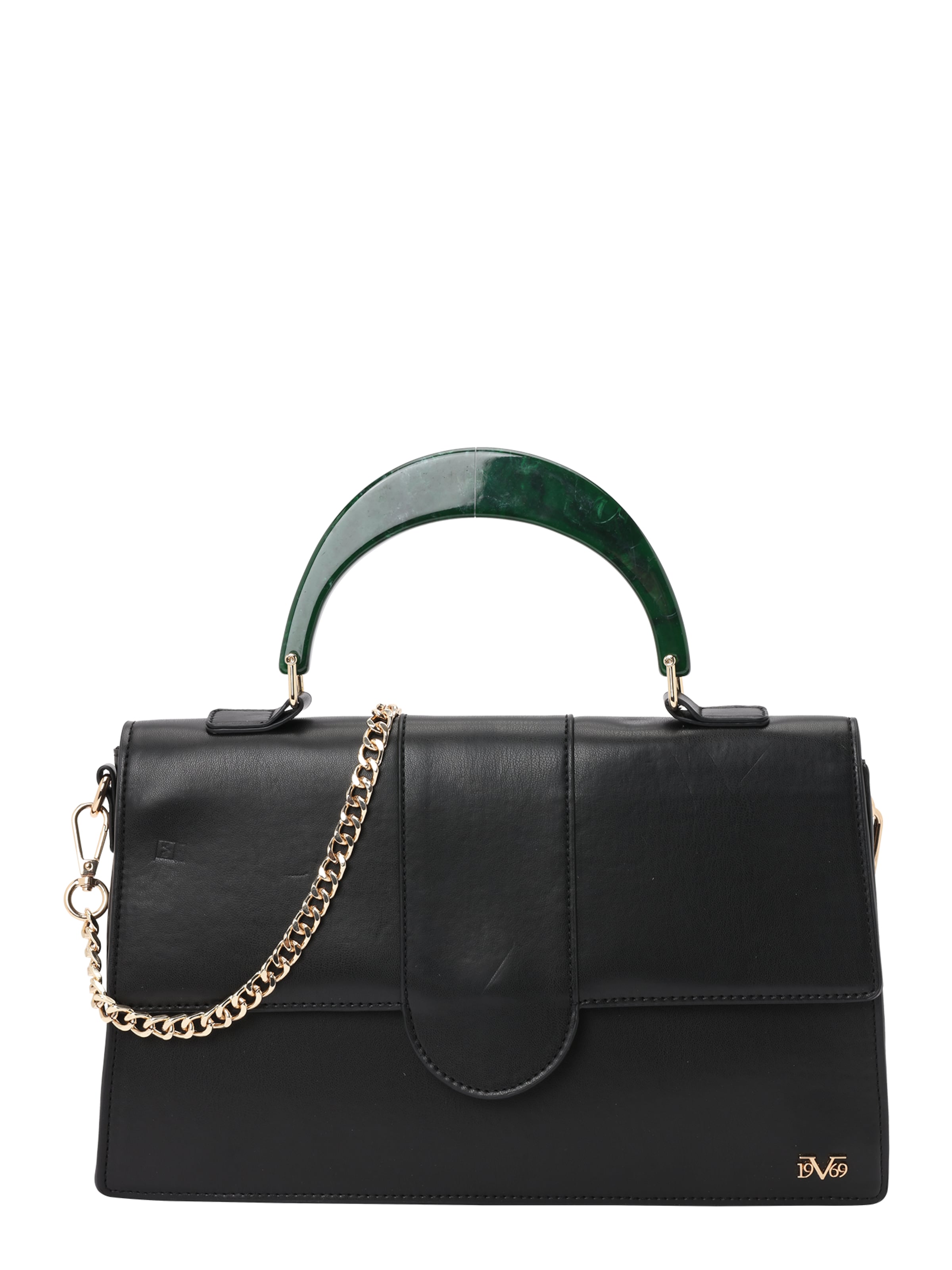 19V69 ITALIA Handväska 'Grande' i svart: framsida