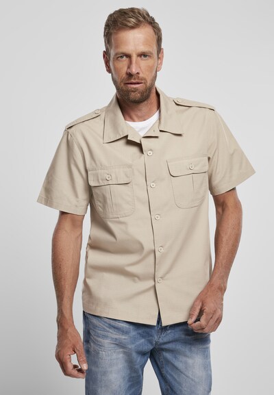 Brandit Button Up Shirt in Beige, Item view