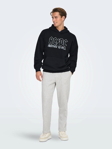 Only & Sons Sweatshirt 'ONSACDC' in Black