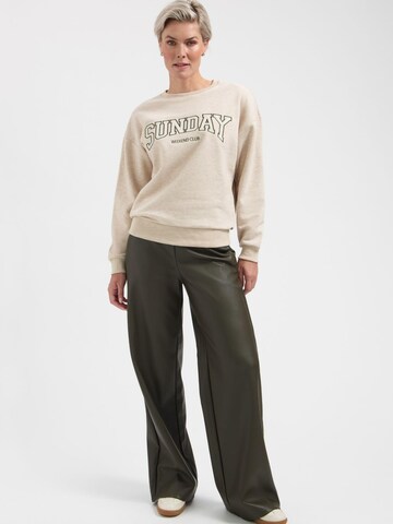 Lady Day Sweater 'Lady Day Sunday melange' in Beige: front