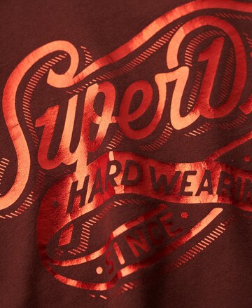 Superdry Тениска в кафяво