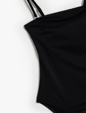 Koton Bandeau Swimsuit in Black