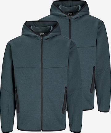 JACK & JONES Sweatjacke 'Fusion' in Blau: Vorderseite