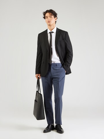 HUGO - regular Pantalón de pinzas 'Hesten' en azul