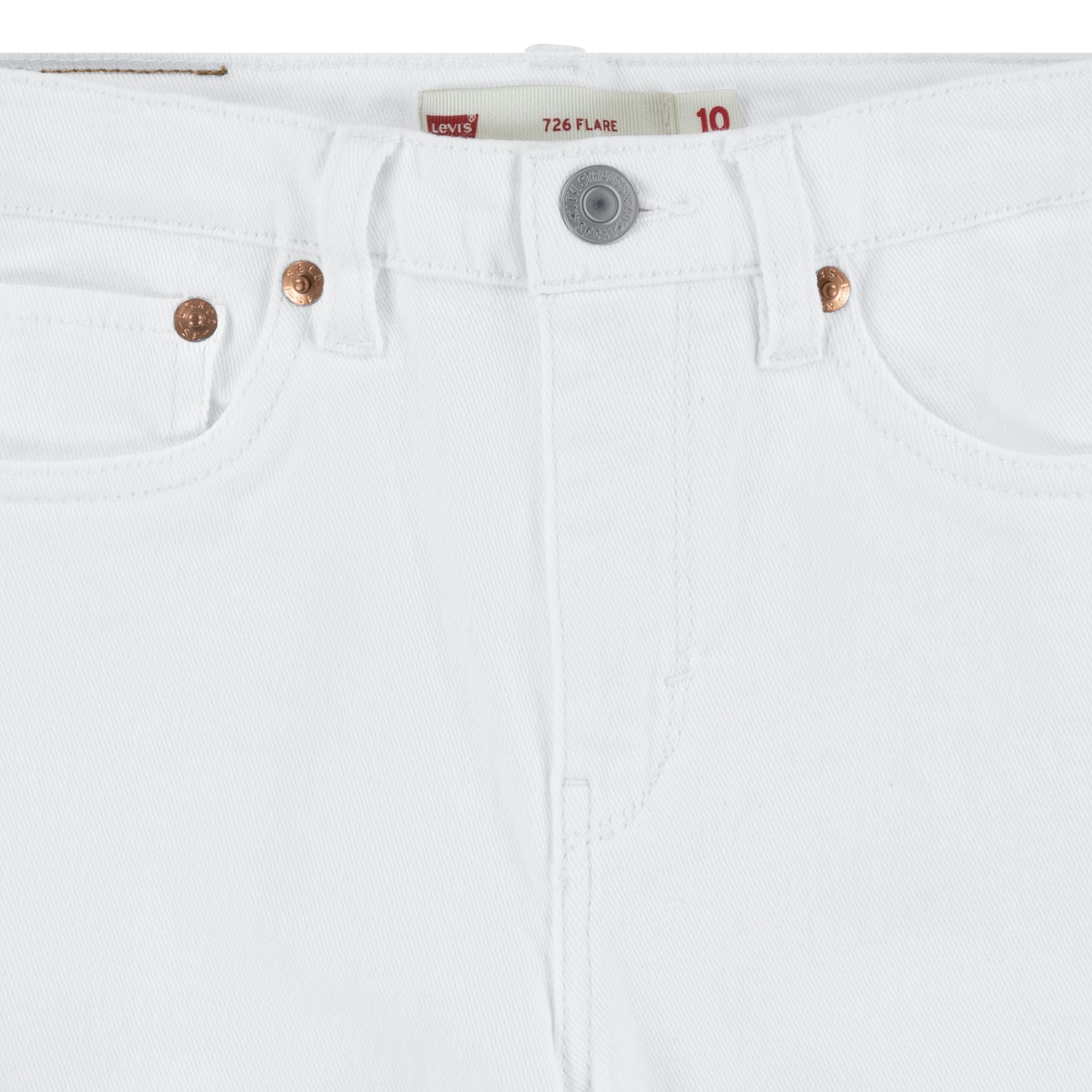 Levi's KidsBootcut/trapezice Traperice '726' - bijela boja
