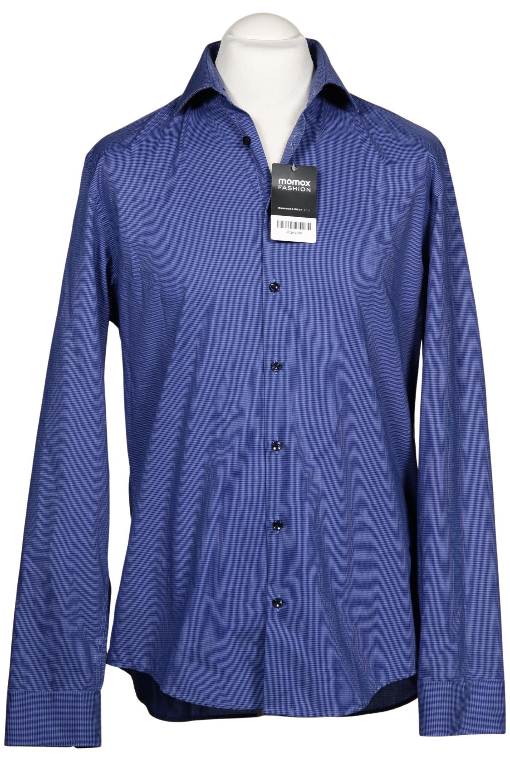 SEIDENSTICKER Button Up Shirt in L in Blue: front