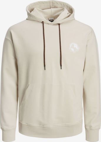 Sweat-shirt JACK & JONES en beige : devant