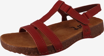 ART Strap Sandals 'Breathe' in Red: front