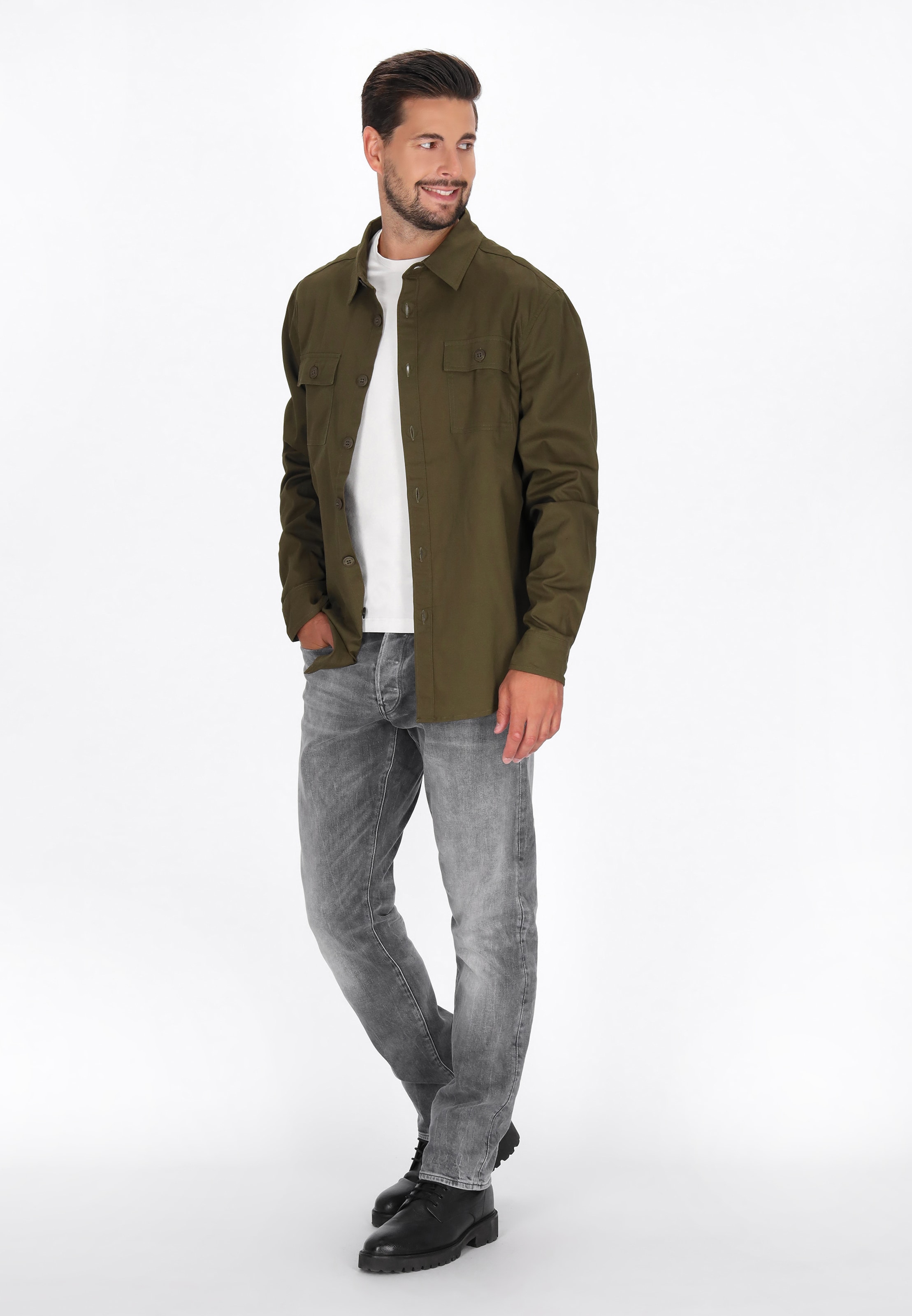 baradello - Regular Fit Camisa em verde
