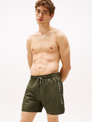 Pantaloncini da bagno di Tommy Hilfiger Underwear in verde: frontale