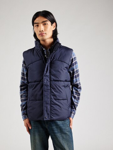 Only & Sons Vest in Blue: front