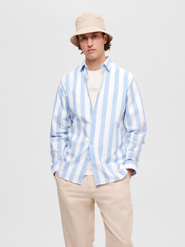 SELECTED HOMME Regular fit Overhemd 'JAMES' in Blauw