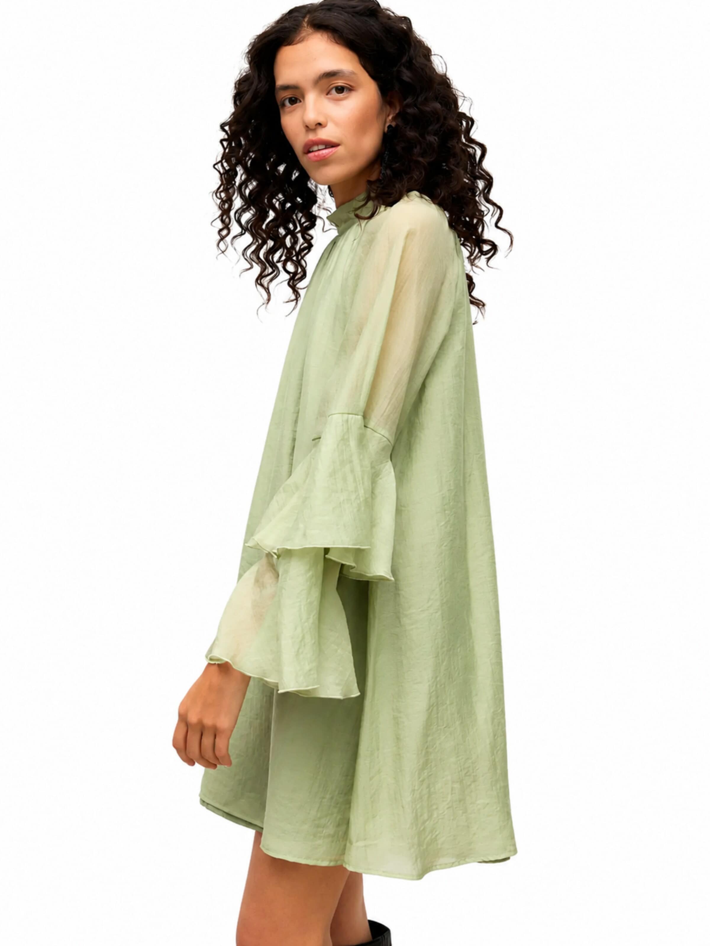 VERO MODA Jurk 'AWVALORA' in Groen