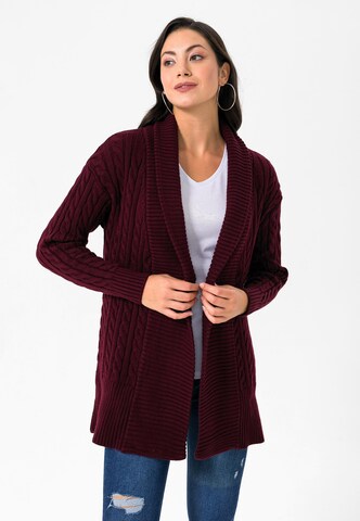 Cardigan Jimmy Sanders en rouge