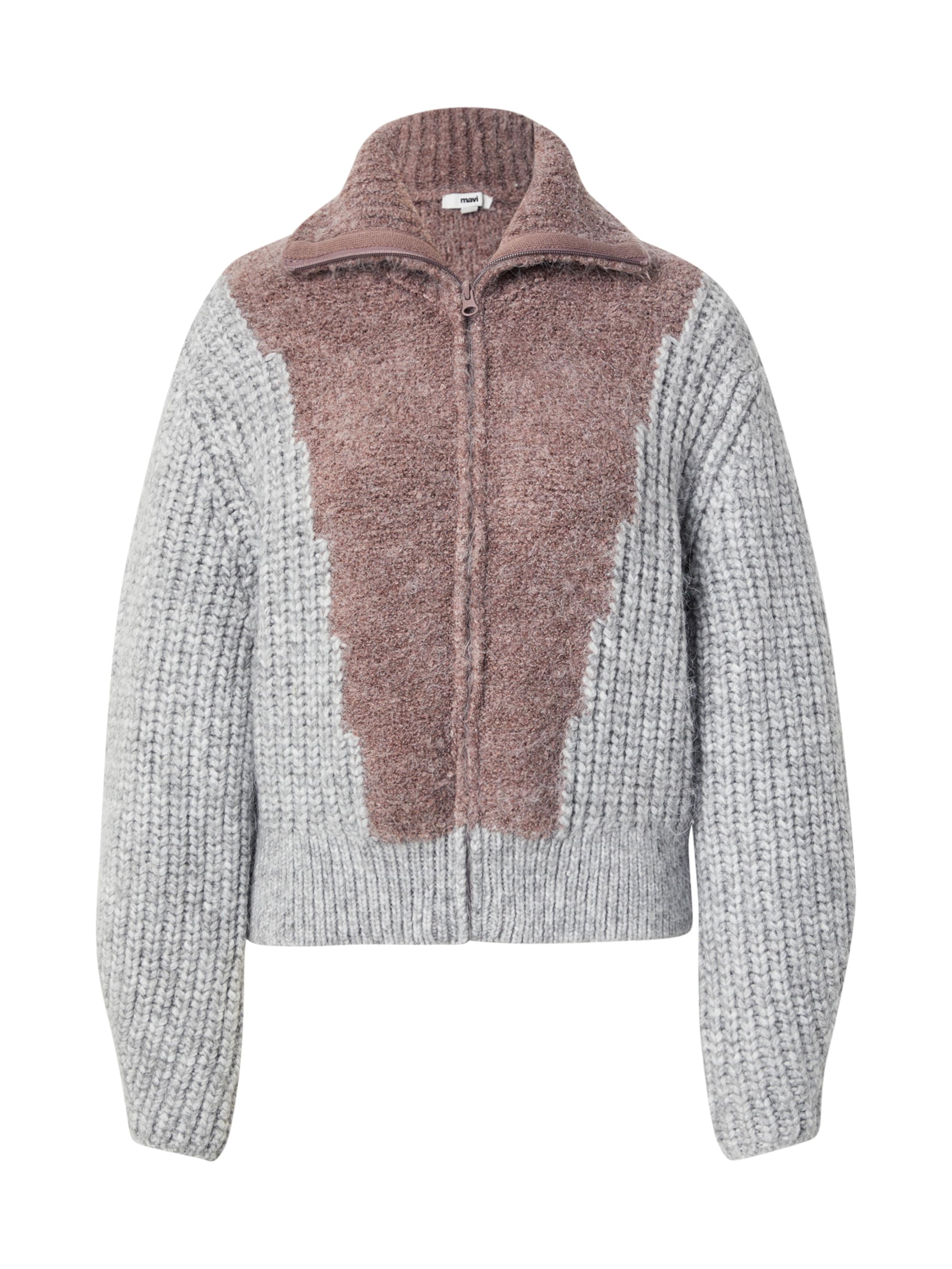 Mavi Strickjacke in Grau: Vorderseite