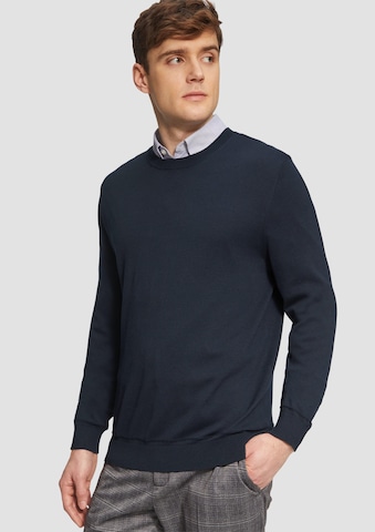 s.Oliver BLACK LABEL Trui in Blauw: voorkant