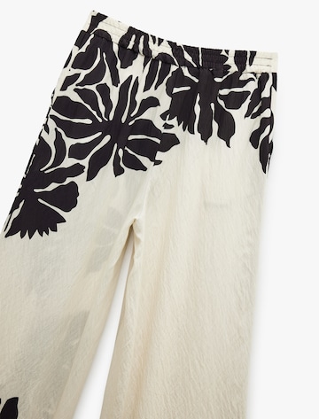 Koton Wide Leg Hose in Weiß