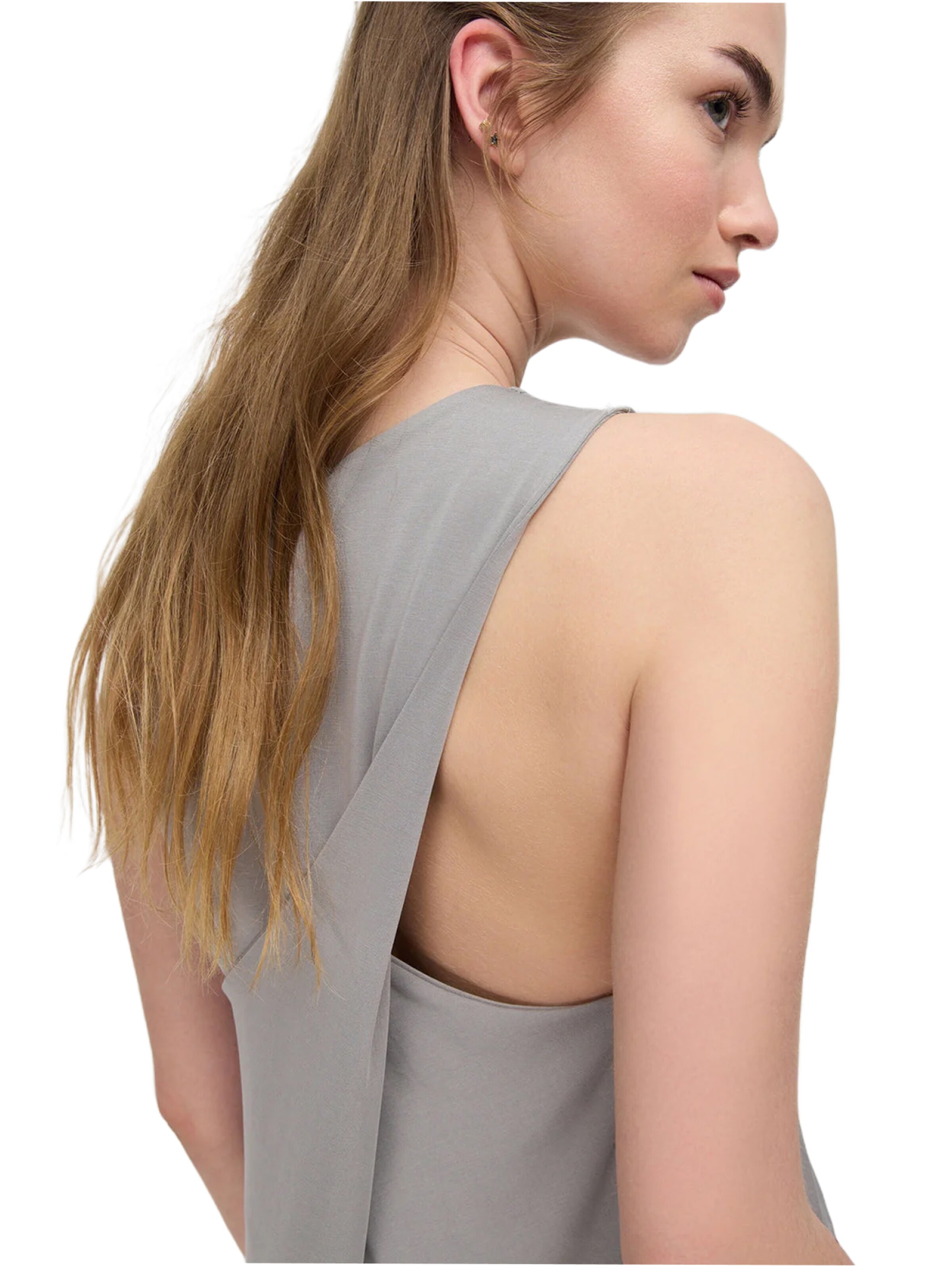 No Matter What Top in Grey