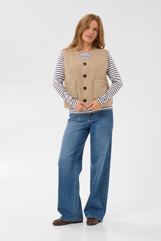 Kaffe - Chaleco en beige