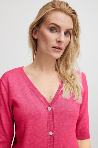PULZ Jeans Knit Cardigan 'Pzsara' in Pink