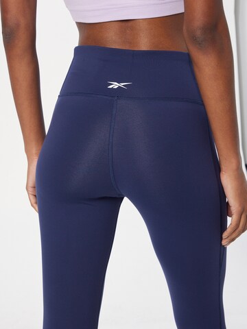 Reebok Skinny Sportbroek in Blauw