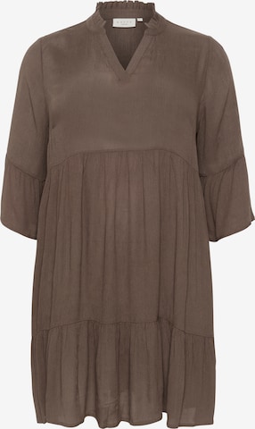 KAFFE CURVE Jurk 'KC Mariana' in Bruin: voorkant