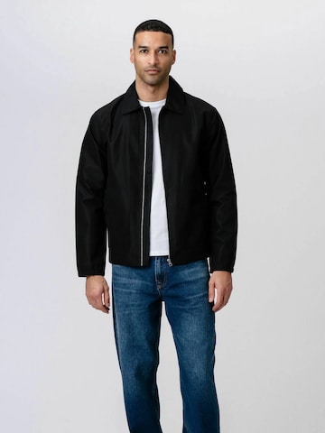 Veste mi-saison ' Short Zip ' TEESHOPPEN en noir : devant