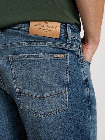 CROSS JEANS Regular Hose 'Leom' in Blau