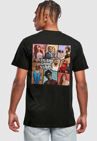 Merchcode Shirt 'Grand Collage' in Schwarz