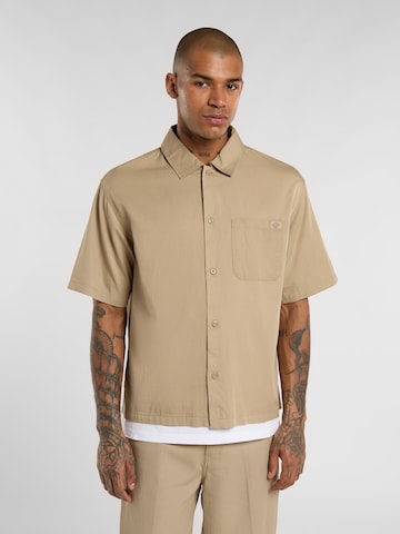 DICKIES Regular fit Overhemd 'Lynville' in Beige: voorkant