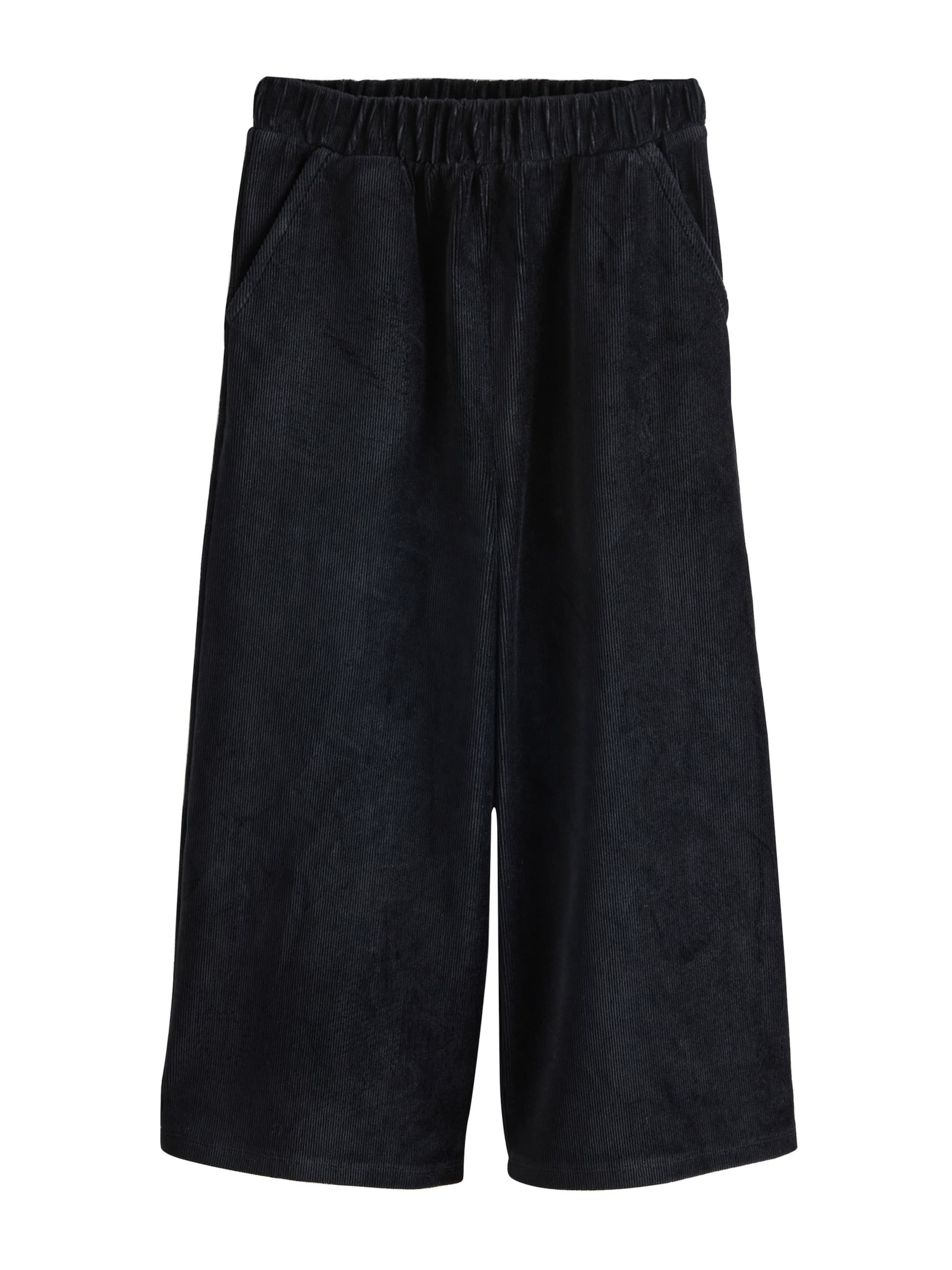 Next Wide leg Παντελόνι σε μαύρο: μπροστά