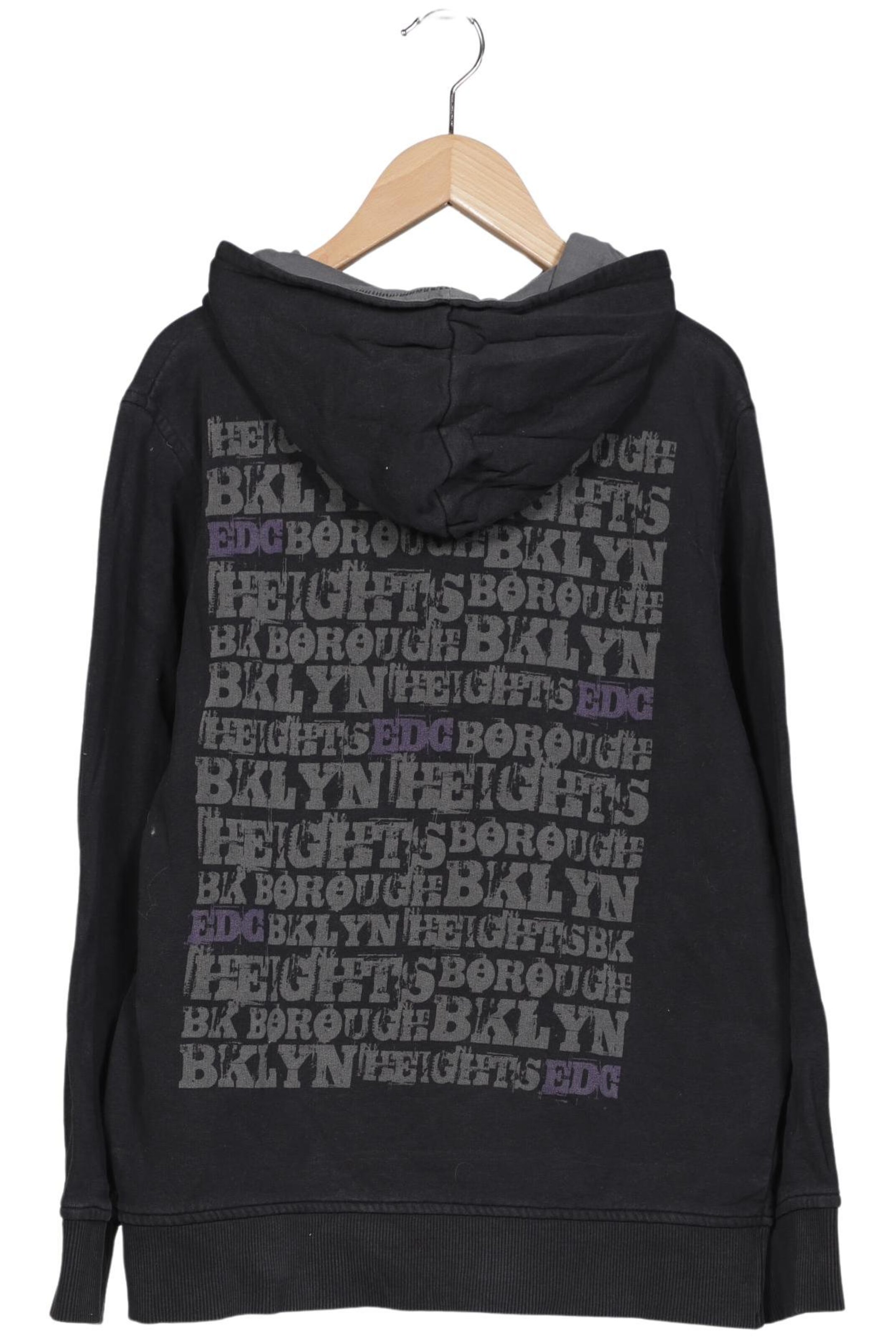 EDC BY ESPRIT Kapuzenpullover L in Schwarz