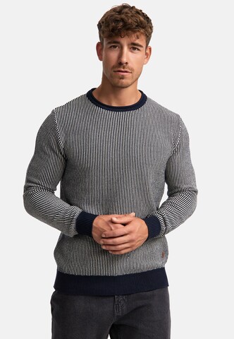 INDICODE JEANS Trui 'League' in Blauw: voorkant