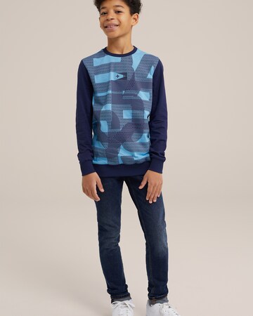 WE Fashion Shirt in Blauw