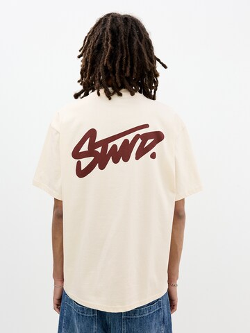Fit confort T-Shirt 'STWD' Pull&Bear en beige