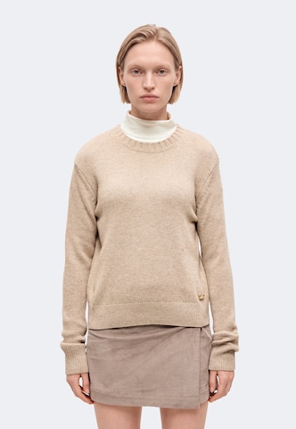 19V69 ITALIA - Jersey talla grande 'Losa' en beige: frente