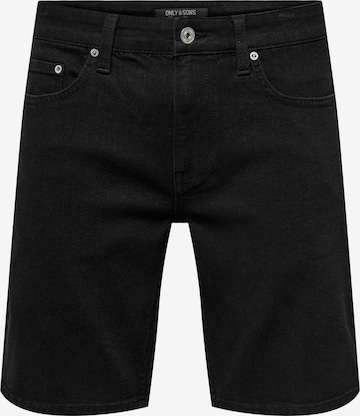 Jeans 'ONSWeft' di Only & Sons in nero: frontale