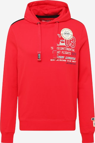 CAMP DAVID Sweatshirt in Red: front