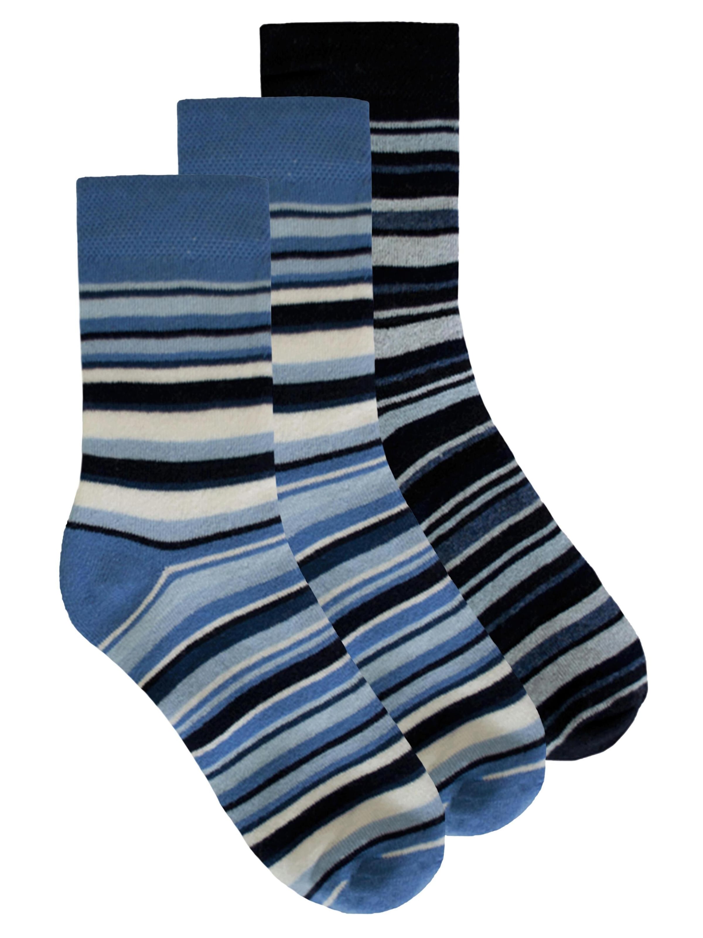 Chaussettes de sport normani en bleu : devant