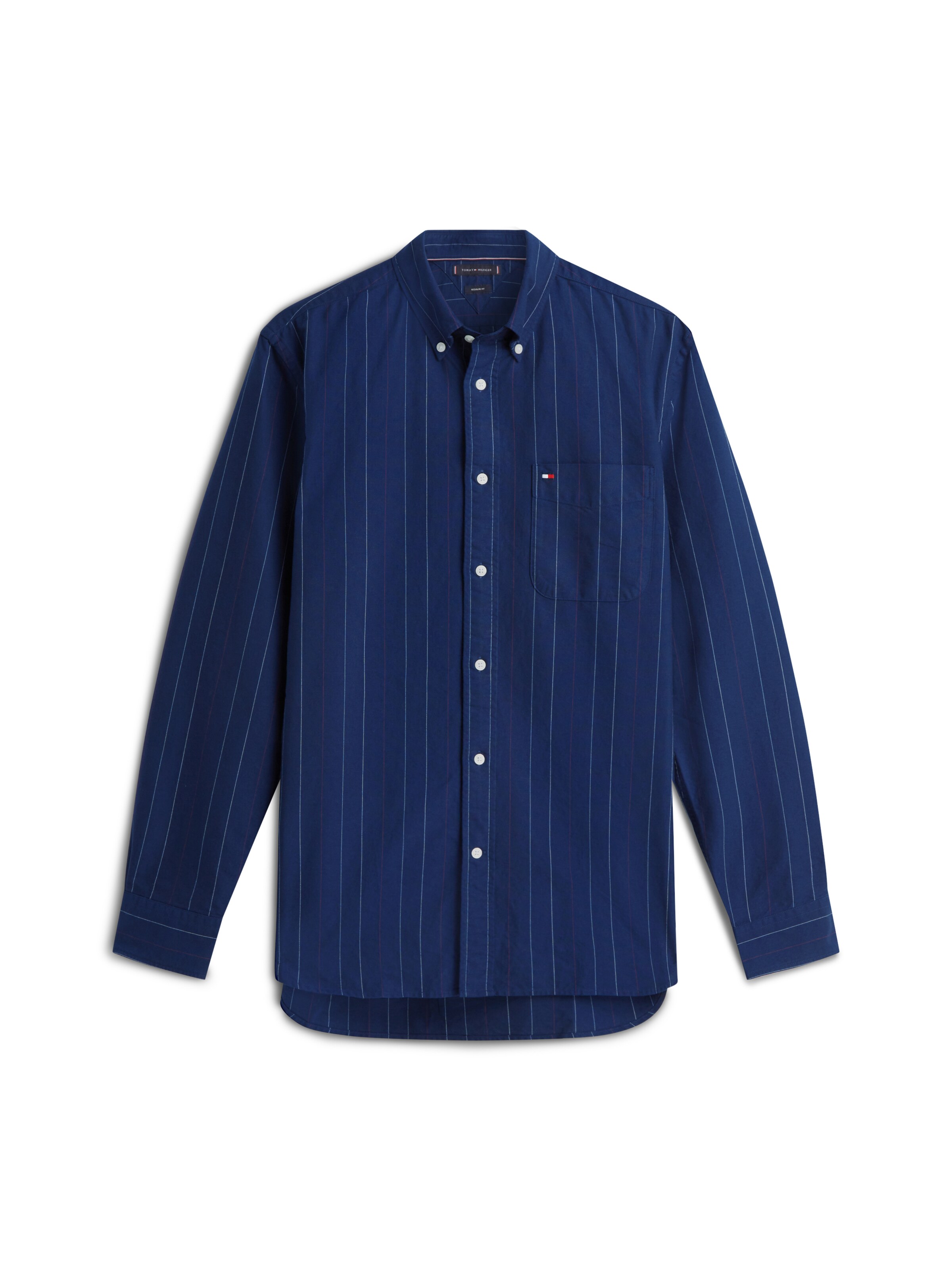 zils TOMMY HILFIGER Krekls 'Heritage': no priekšpuses